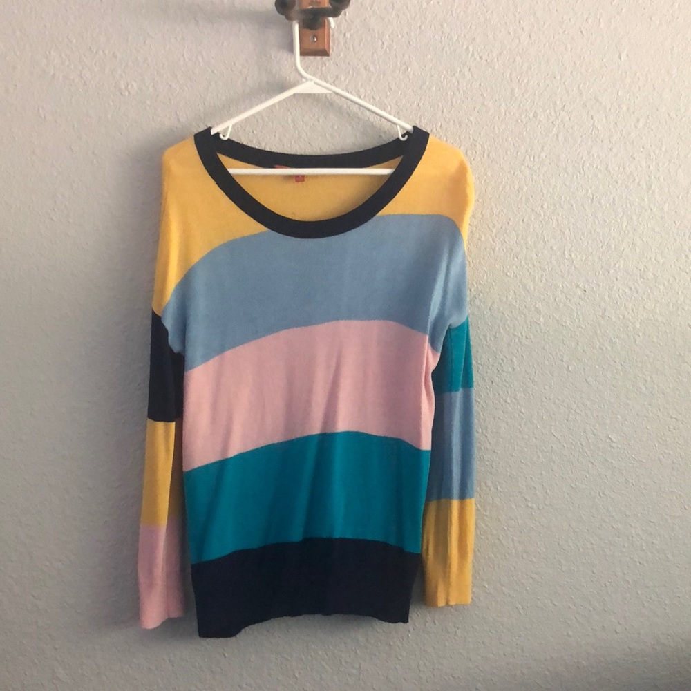 ModCloth multicolored striped sweater size small